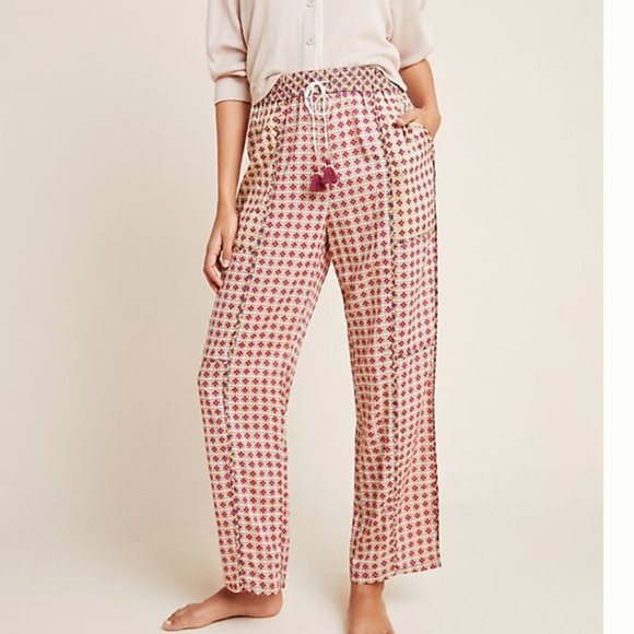 Anthropologie Other - NWT anthropologie dorian printed sleep trousers L